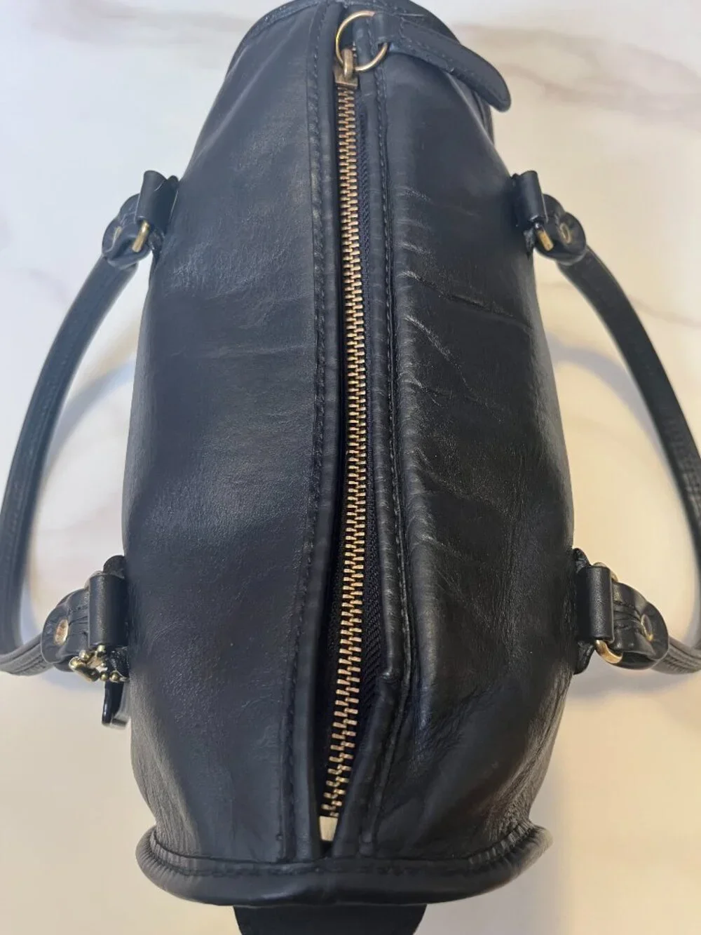 Coach Madison Satchel Limited Edition 17995 Black Leather Bowler Doctor Bag - Picture 11 of 13